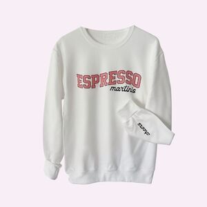 NWOT $58 BFFS & BABES Espresso Martinis Cheers Sweatshirt XXL